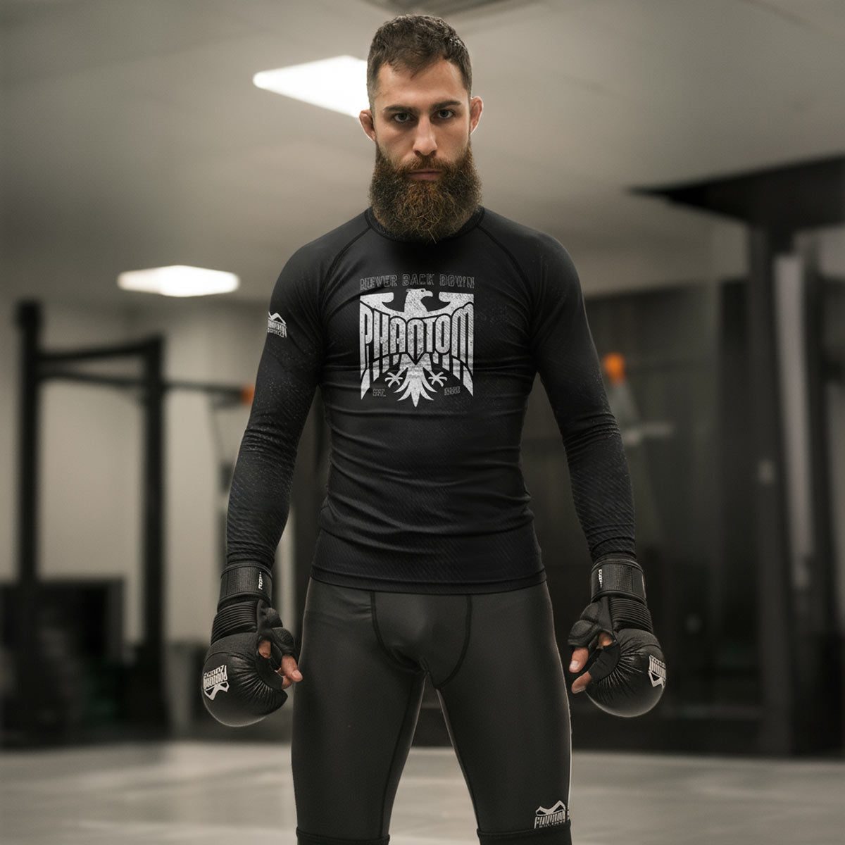 Phantom Athletics Rashguard Germany Eagle Lange Mouwen - Zwart