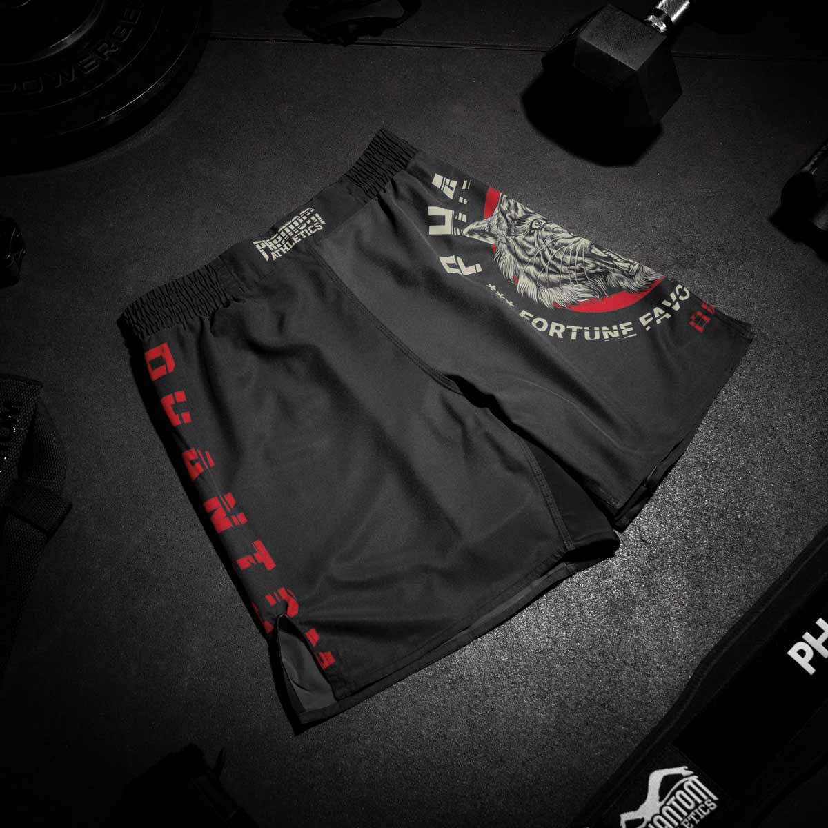 Phantom Athletics MMA Shorts EVO Tiger Unit - Zwart/Tiger