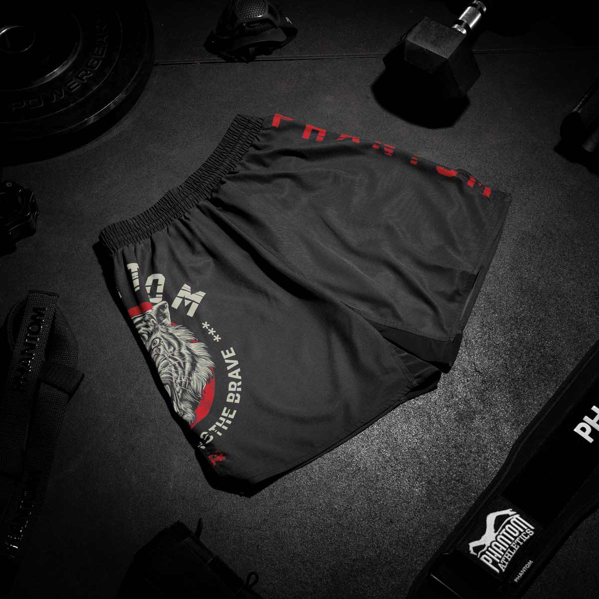 Phantom Athletics MMA Shorts EVO Tiger Unit - Zwart/Tiger