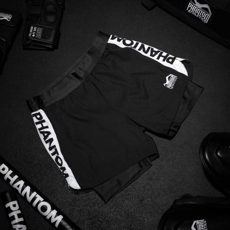 Phantom Athletics Kompressionsshorts Fusion 2in1 Apex – Schwarz
