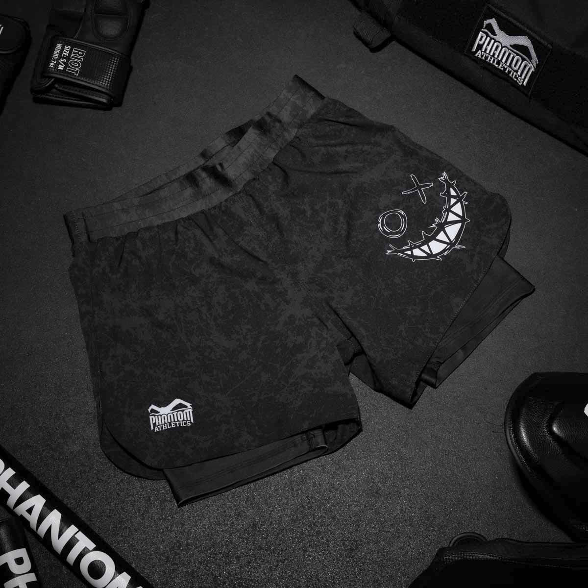 Pantaloncini MMA Phantom Athletics Fusion 2in1 – Nero