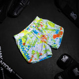Pantaloncini MMA Phantom Athletics Fusion Splatter – Bianco/Neon