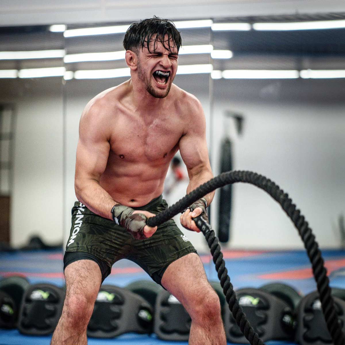 Phantom Athletics MMA Shorts Fusion 2in1 - Groen