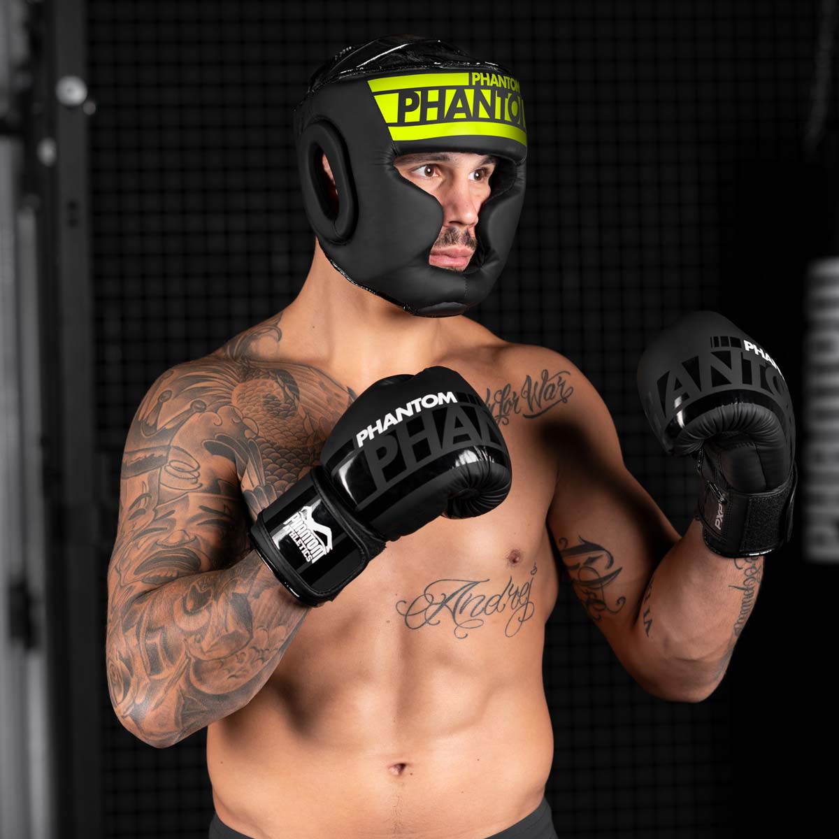 Phantom Athletics Hoofdbeschermer Apex Full Face - Zwart/Neon