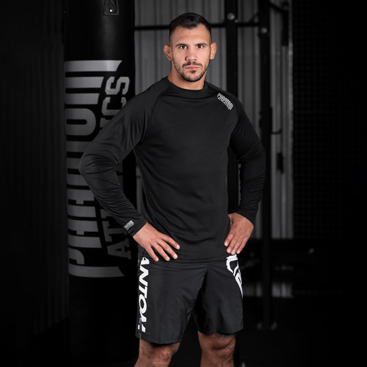 T-shirt da allenamento Phantom Athletics Tactic Maniche Lunghe – Nero