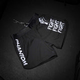 Phantom Athletics MMA Shorts Fusion-R FIGHT FIGHT FIGHT - Zwart