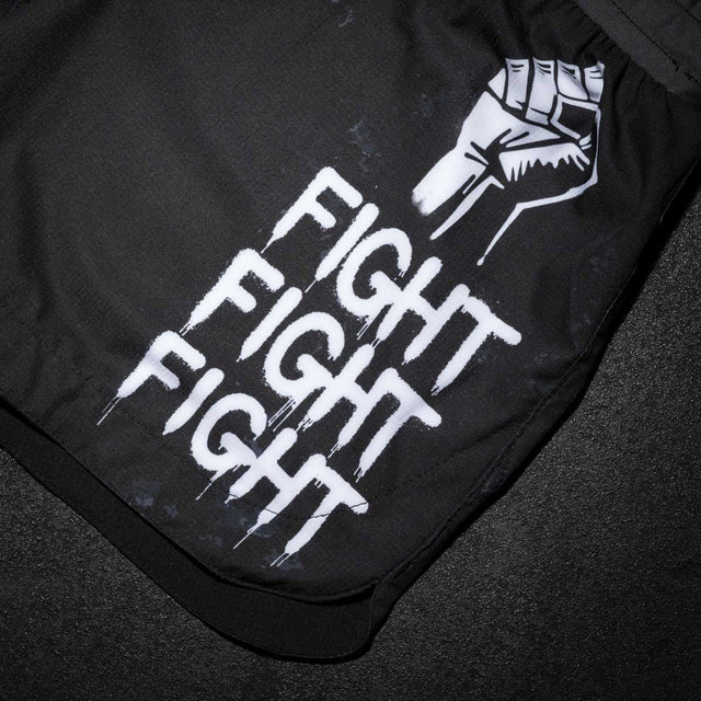 Phantom Athletics MMA-shorts Fusion-R FIGHT FIGHT FIGHT – Svart
