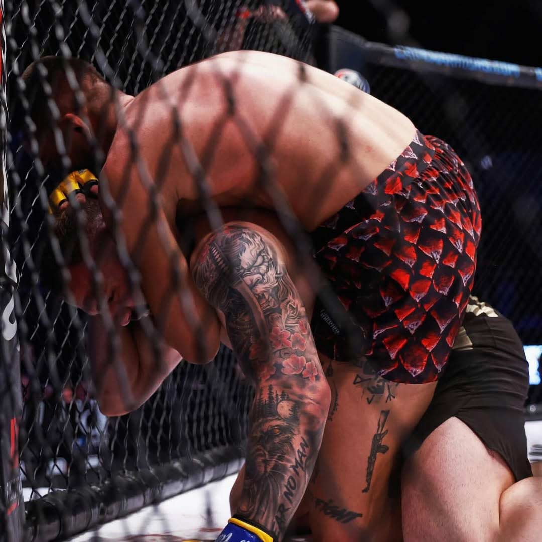 Phantom Athletics MMA Shorts Fusion Red Dragon - Rood