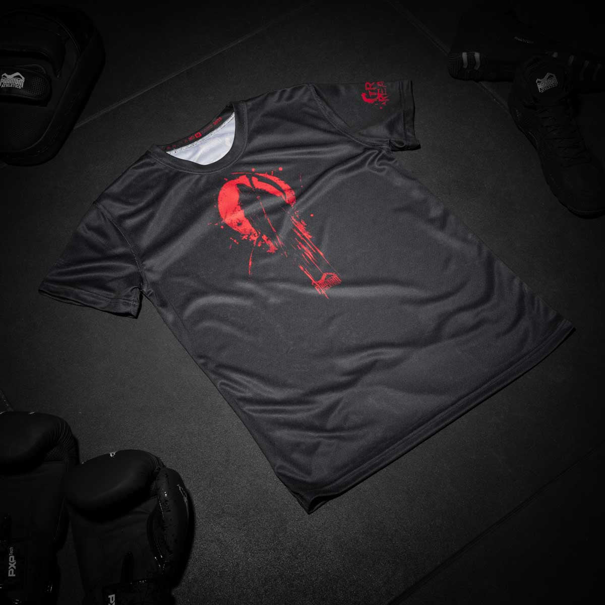 Phantom Athletics T-Shirt EVO Reaper - Zwart/Rood