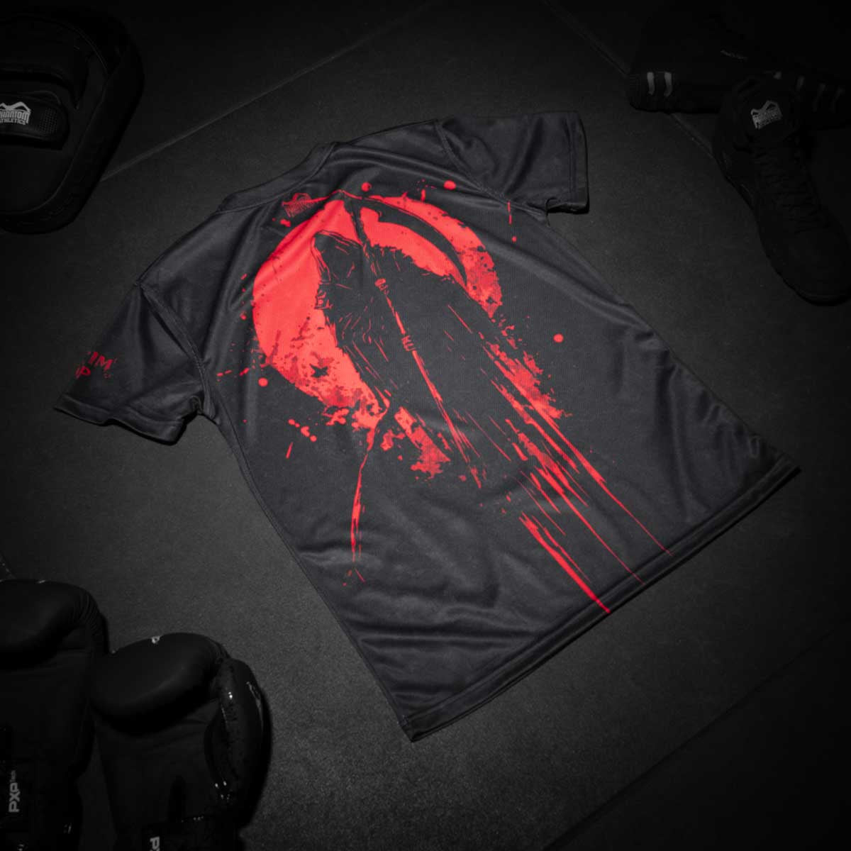 Phantom Athletics T-Shirt EVO Reaper - Zwart/Rood