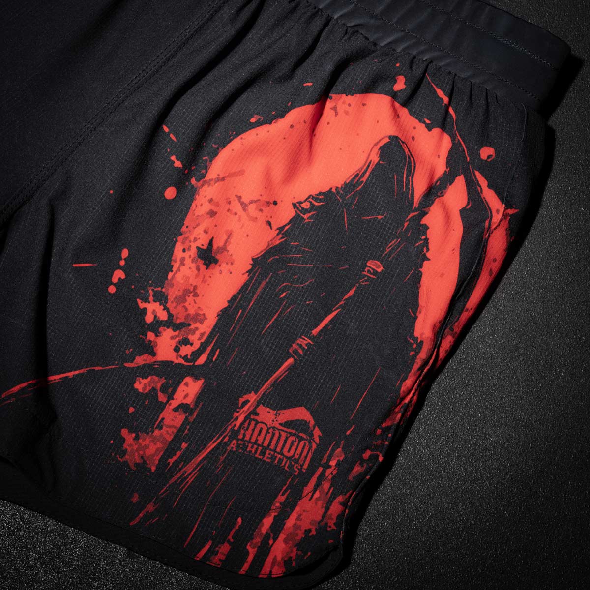 Phantom Athletics MMA Shorts Fusion-R Reaper - Zwart/Rood