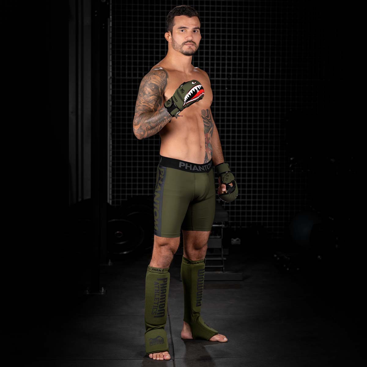 Phantom Athletics MMA Handschoenen Fight Squad - Legergroen