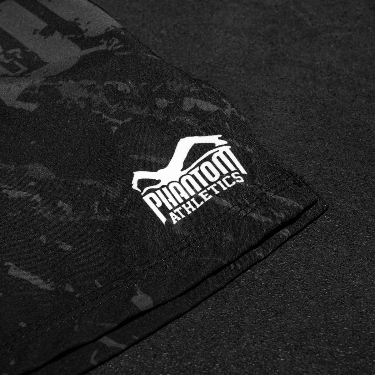 Phantom Athletics MMA Shorts EVO - Zwart/Rood/Goud