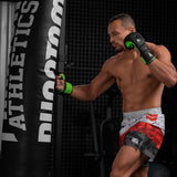 Mănuși MMA Phantom Athletics Galaxy – Negru/Verde neon