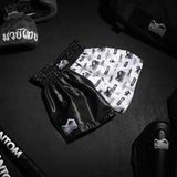 Pantaloncini Muay Thai Phantom Athletics Legend – Nero/Bianco