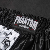 Pantaloncini Muay Thai Phantom Athletics Legend – Nero/Bianco