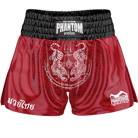 Spodenki Muay Thai Phantom Athletics Sak Yant – Czerwone