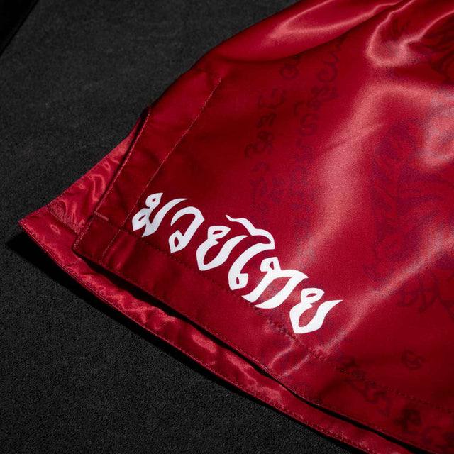 Shorts de Muay Thai Phantom Athletics Sak Yant – Rouge