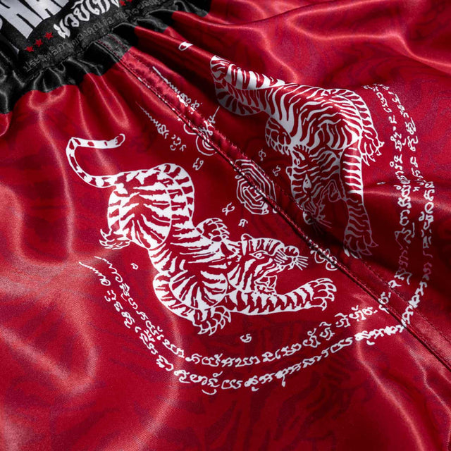 Shorts de Muay Thai Phantom Athletics Sak Yant – Rouge