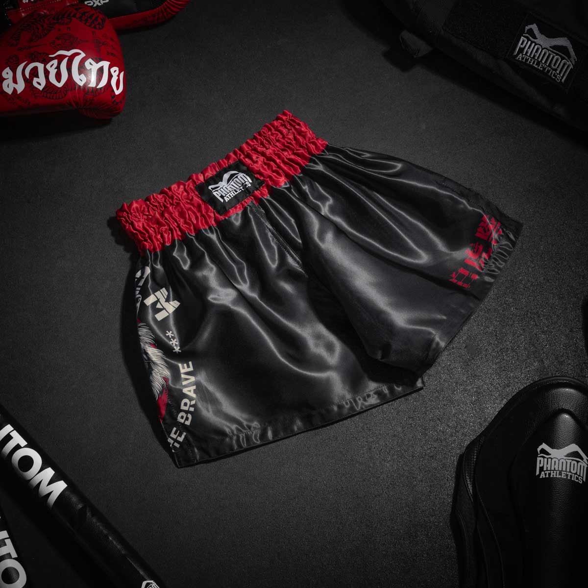 Spodenki Muay Thai Phantom Athletics Tiger Unit – Czarne