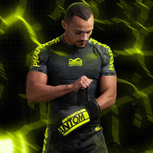 Phantom Athletics Rashguard EVO Neon – Černý/Neonový