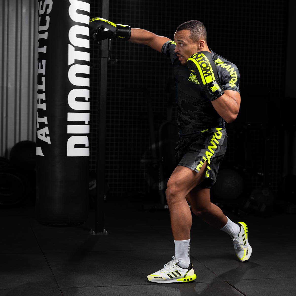 Phantom Athletics Rashguard EVO Neon - Zwart/Neon