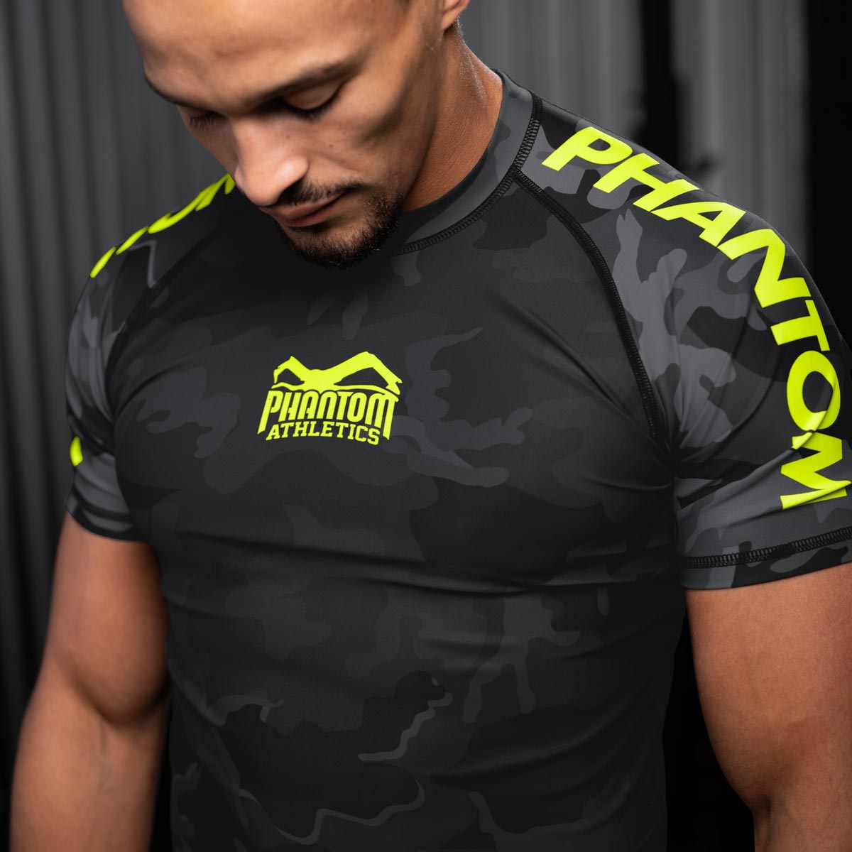 Phantom Athletics Rashguard EVO Neon - Zwart/Neon