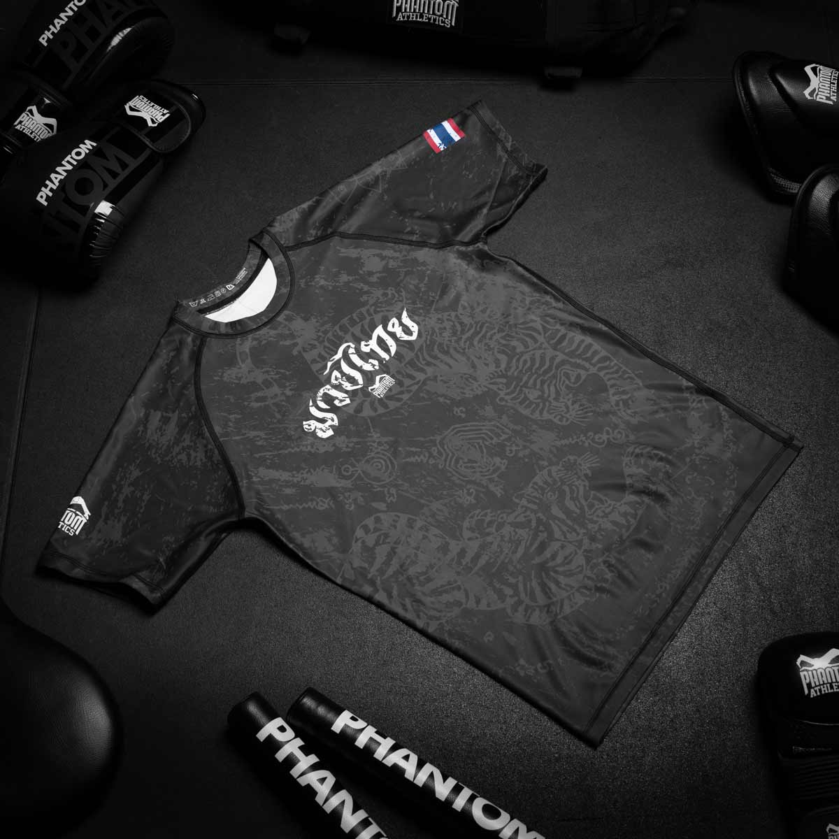 Phantom Athletics Rashguard Muay Thai - Zwart/Grijs