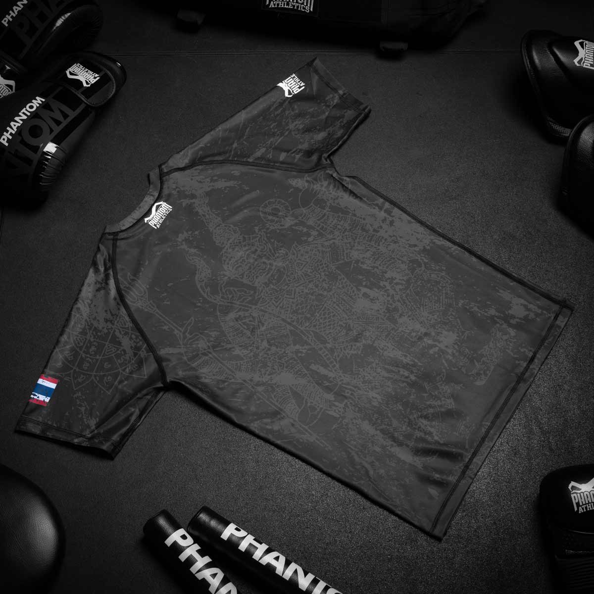 Phantom Athletics Rashguard Muay Thai - Zwart/Grijs