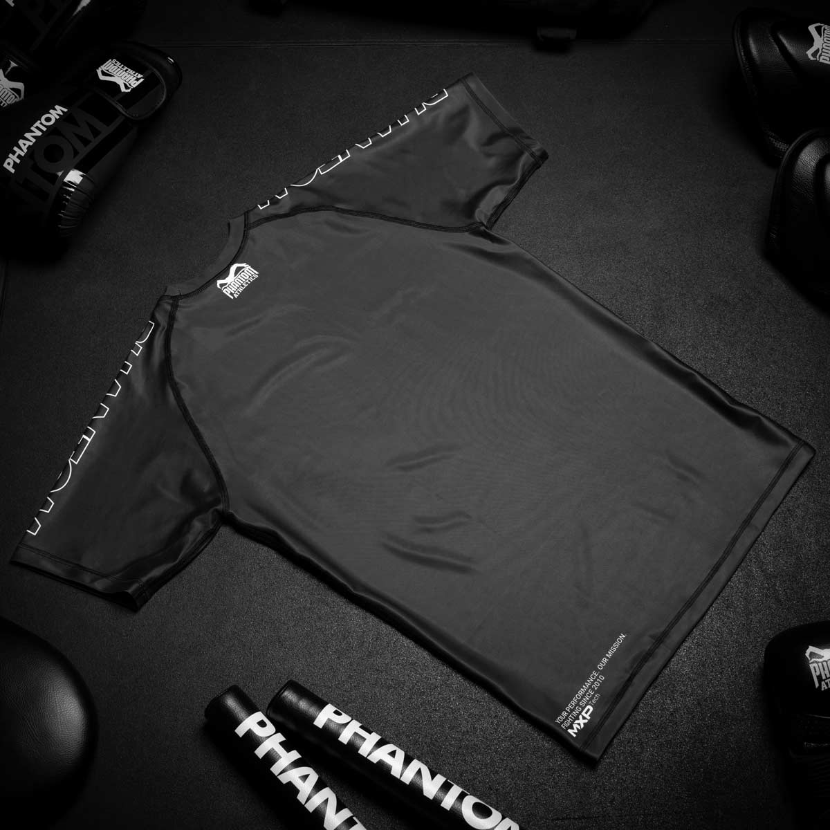 Phantom Athletics Rashguard Ranked - Zwart