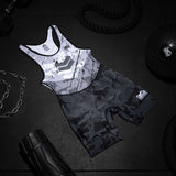 Phantom Athletics Worstelsinglet Delta - Wit/Grijs/Zwart