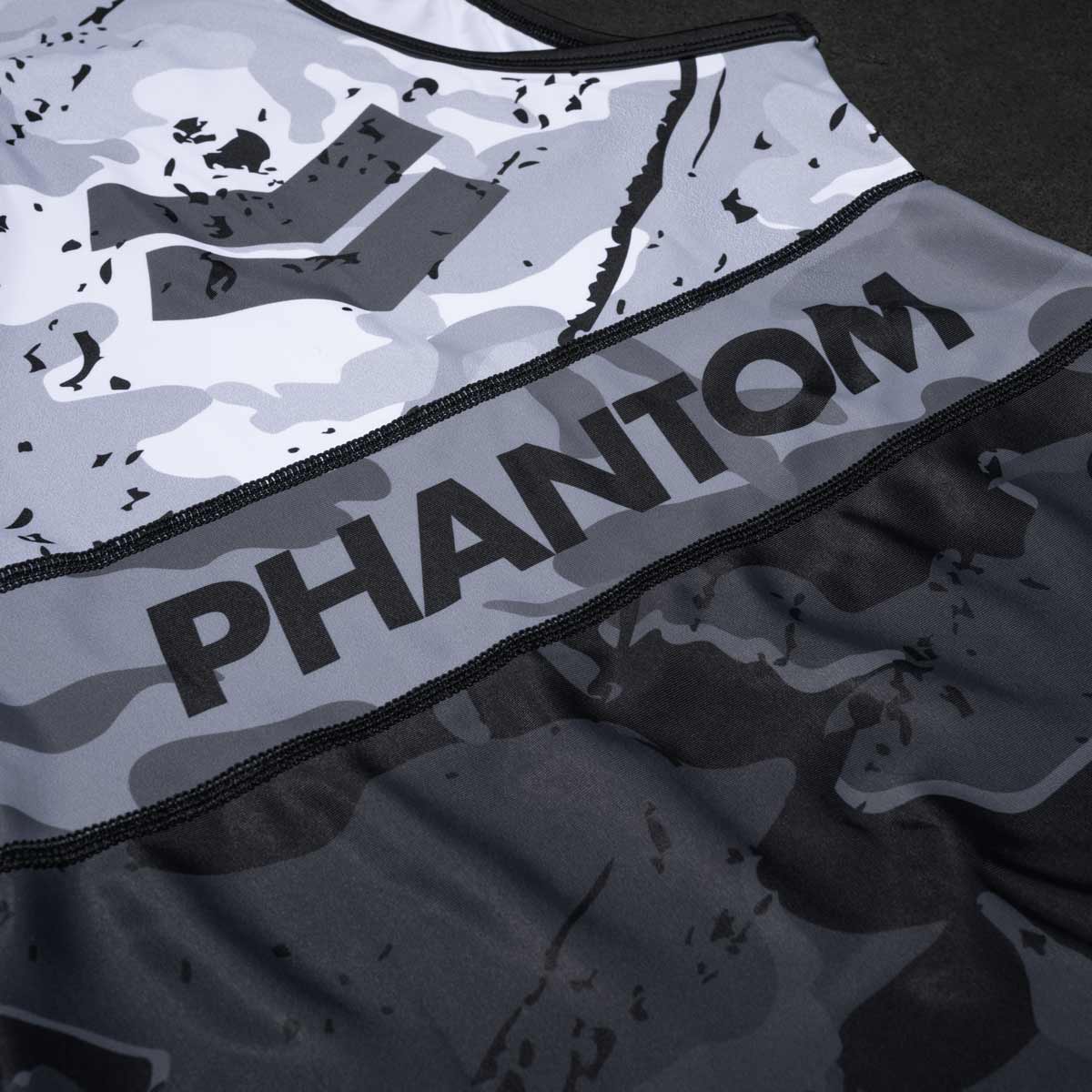 Phantom Athletics Worstelsinglet Delta - Wit/Grijs/Zwart