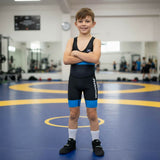 Phantom Athletics Worstelsinglet Raptor Kinderen - Rood/Blauw