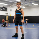 Phantom Athletics Worstelsinglet Raptor Kinderen - Rood/Blauw