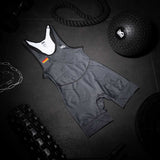 Phantom Athletics Worstelsinglet EVO Germany - Zwart/Grijs
