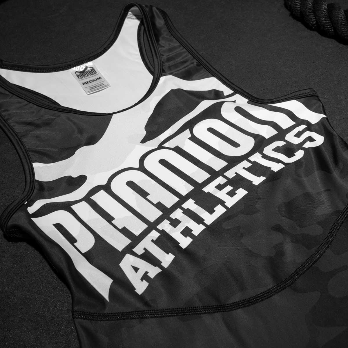 Phantom Athletics Worstelsinglet Warfare - Zwart/Winter Camo