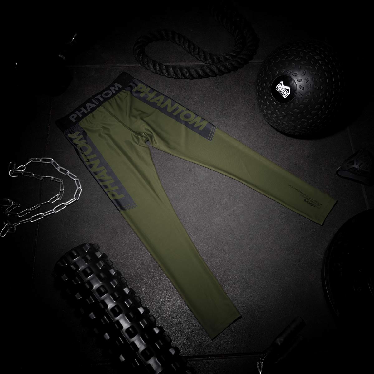 Phantom Athletics Compressie Shorts APEX - Groen