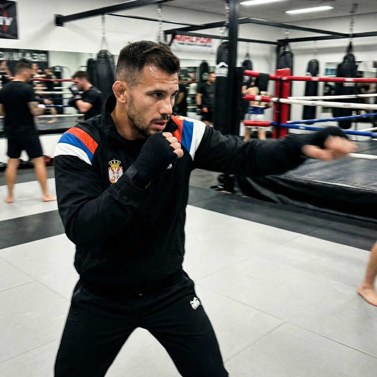 Phantom Athletics Trainingsjas DMC Team Serbia - Zwart
