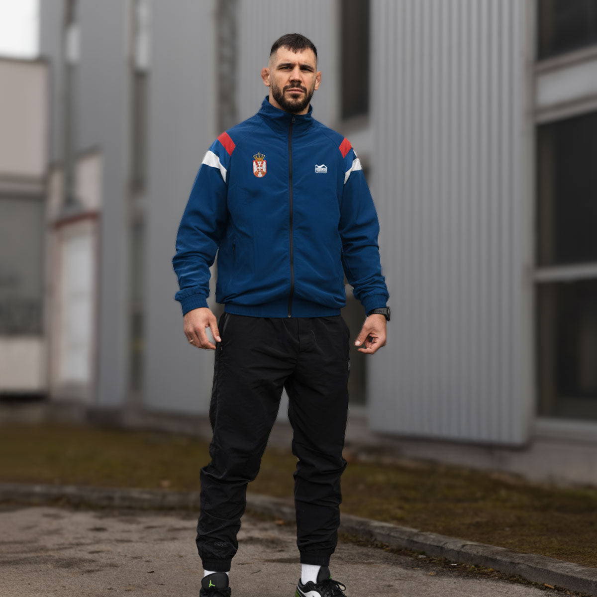 Phantom Athletics Trainingsjas DMC Team Serbia - Blauw/Rood/Wit