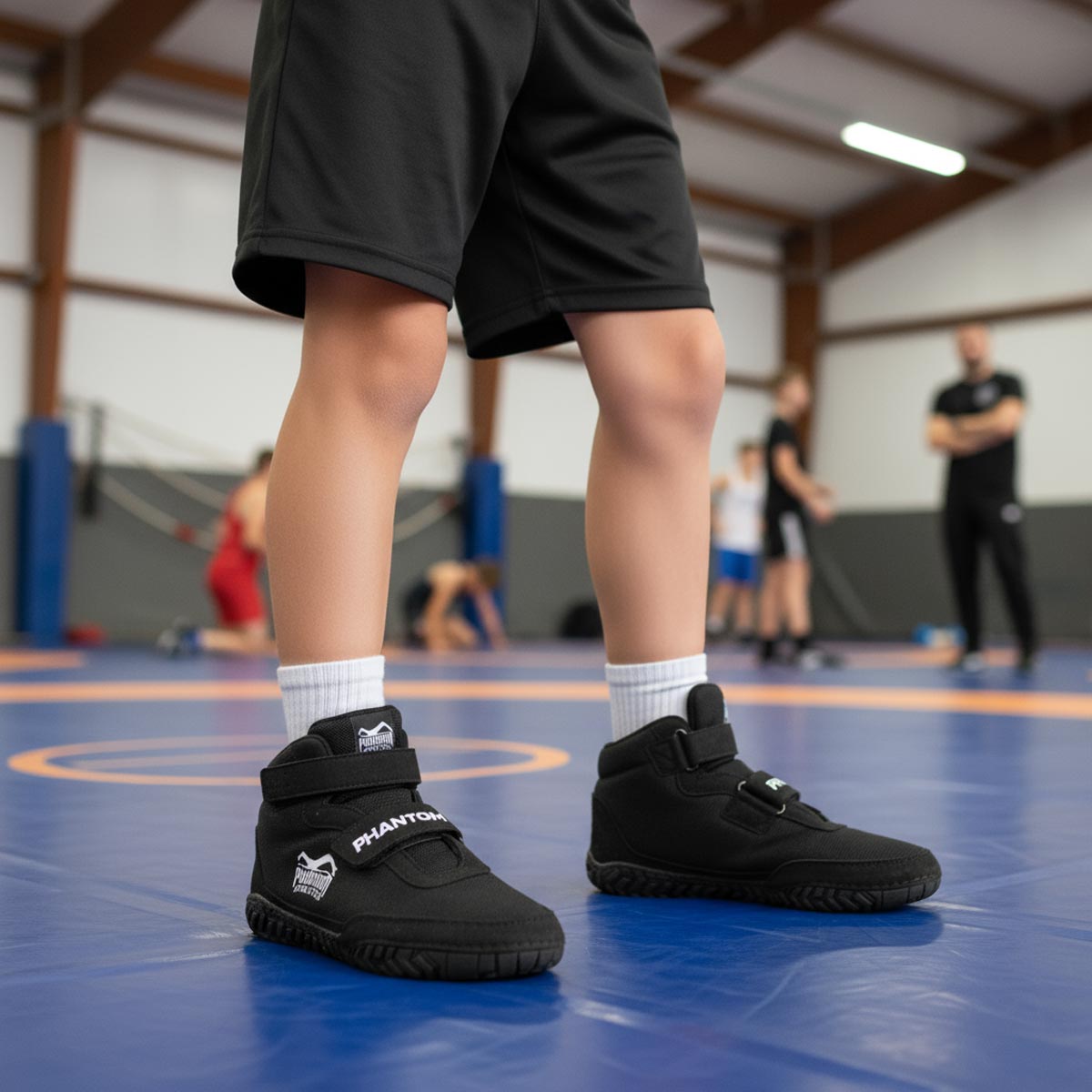 Buty zapaśnicze Phantom Athletics Rookie Dziecięce – Czarne