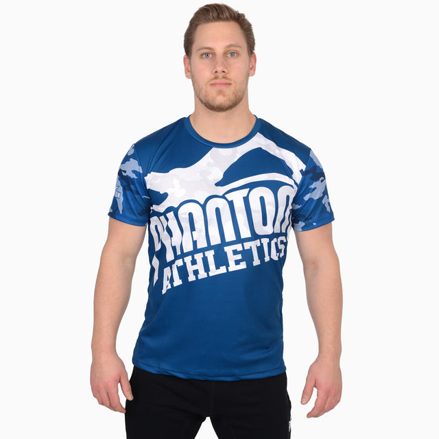 Phantom Athletics Trainingsshirt EVO Warfare - Marineblauw Camo