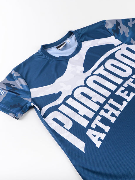 T-shirt d'entraînement Phantom Athletics EVO Warfare – Bleu marine camo