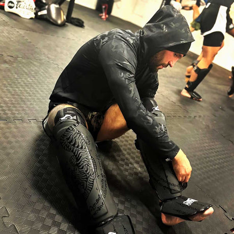 Caneleiras Phantom Athletics Muay Thai – Preto