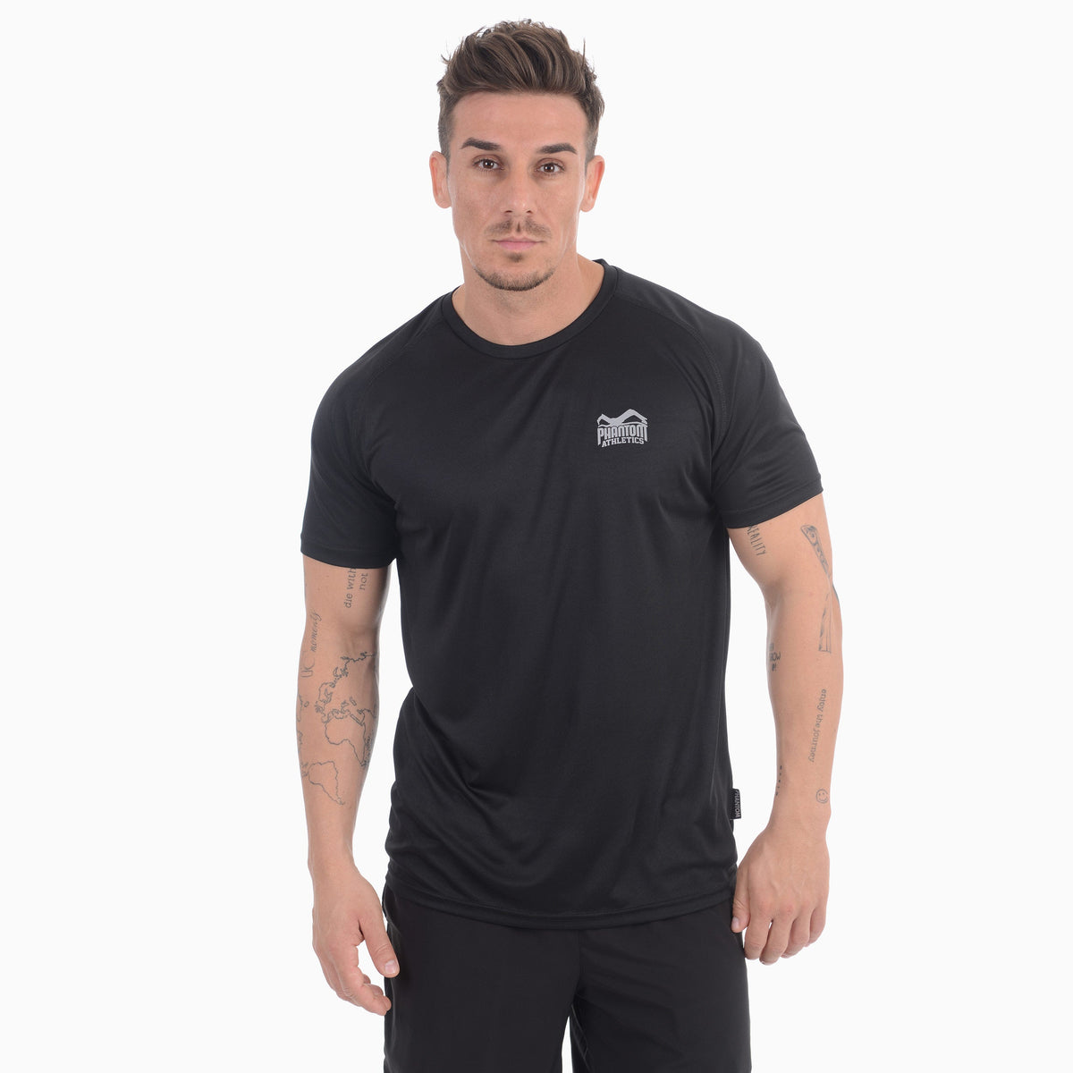 Phantom Athletics Trainingsshirt Tactic-V Korte Mouwen - Zwart