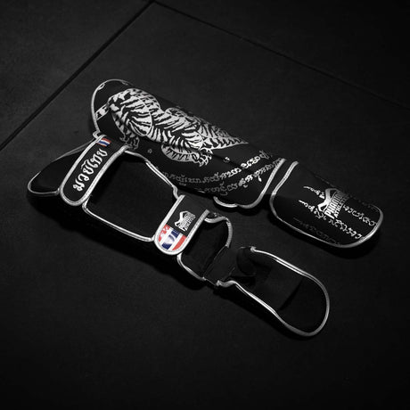 Phantom Athletics Shin Guards Muay Thai – Black/Silver