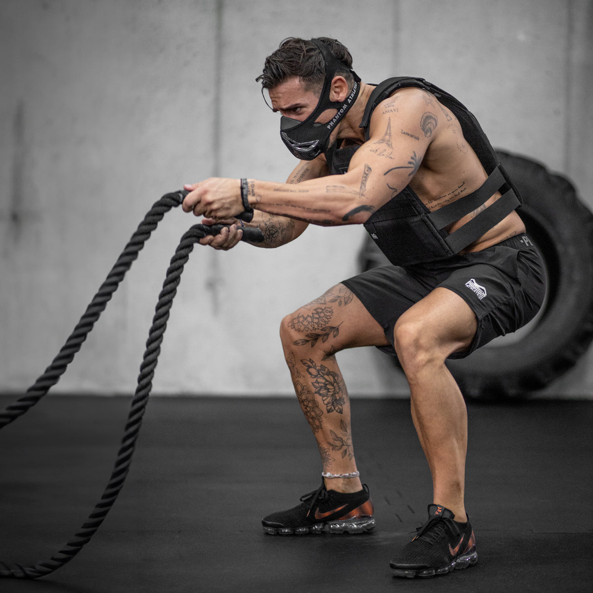 Phantom Athletics Trainingsmasker Mystery Mask - Zwart
