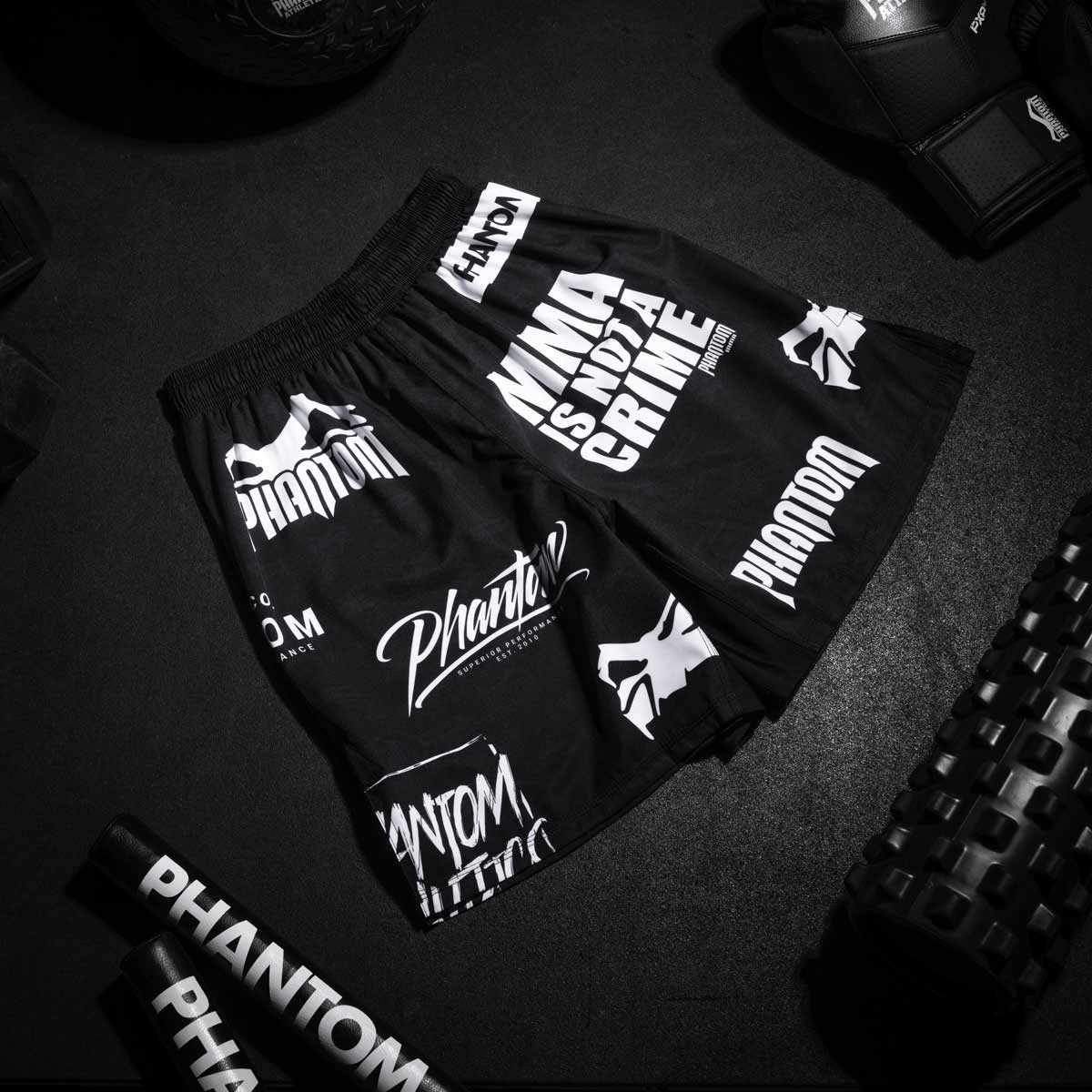 Phantom Athletics MMA Shorts EVO Legend - Zwart