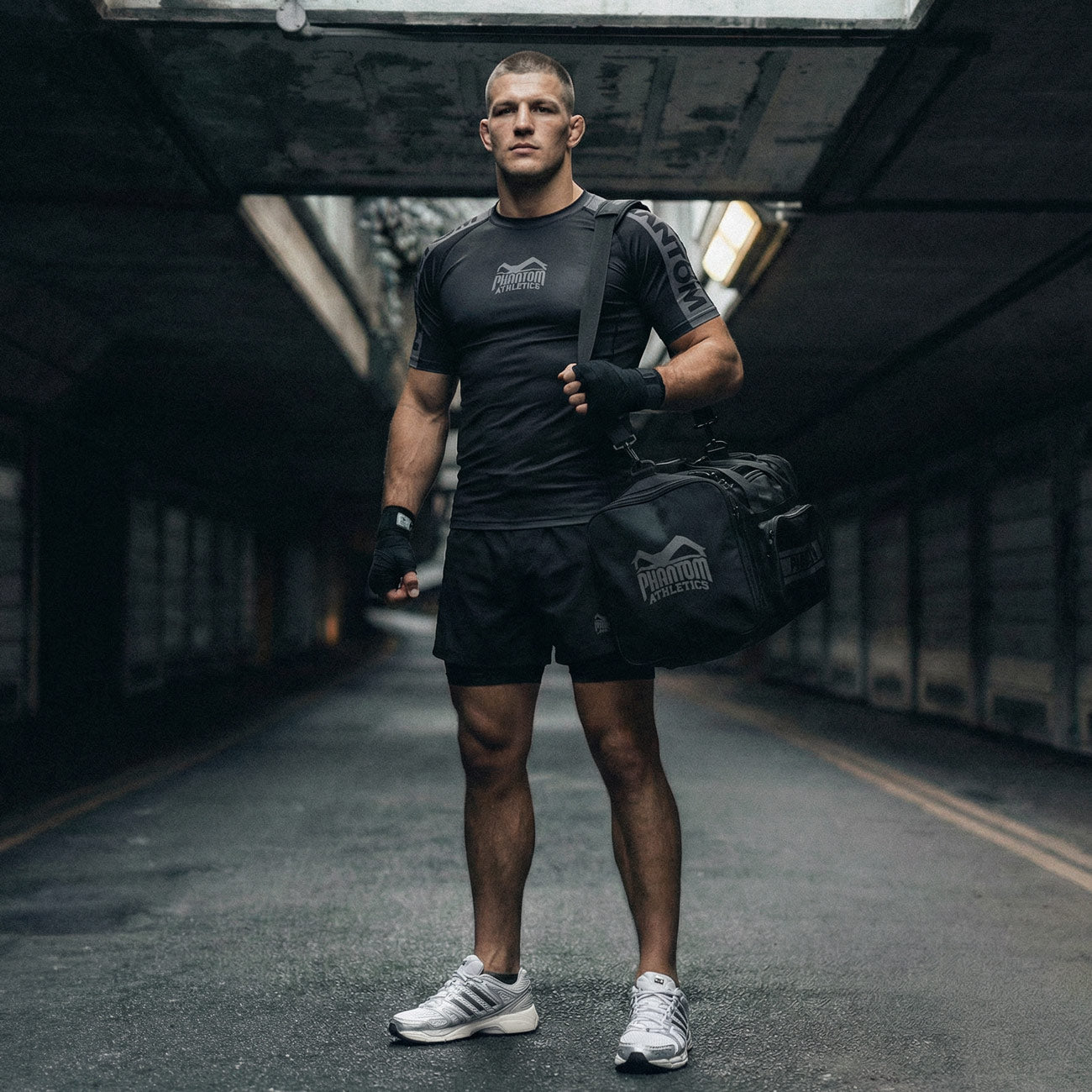 Phantom Athletics Compression Shorts Fusion 2in1 Apex – Black/Grey
