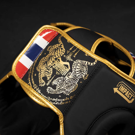Căști de box Phantom Athletics Muay Thai – Negru/Aur