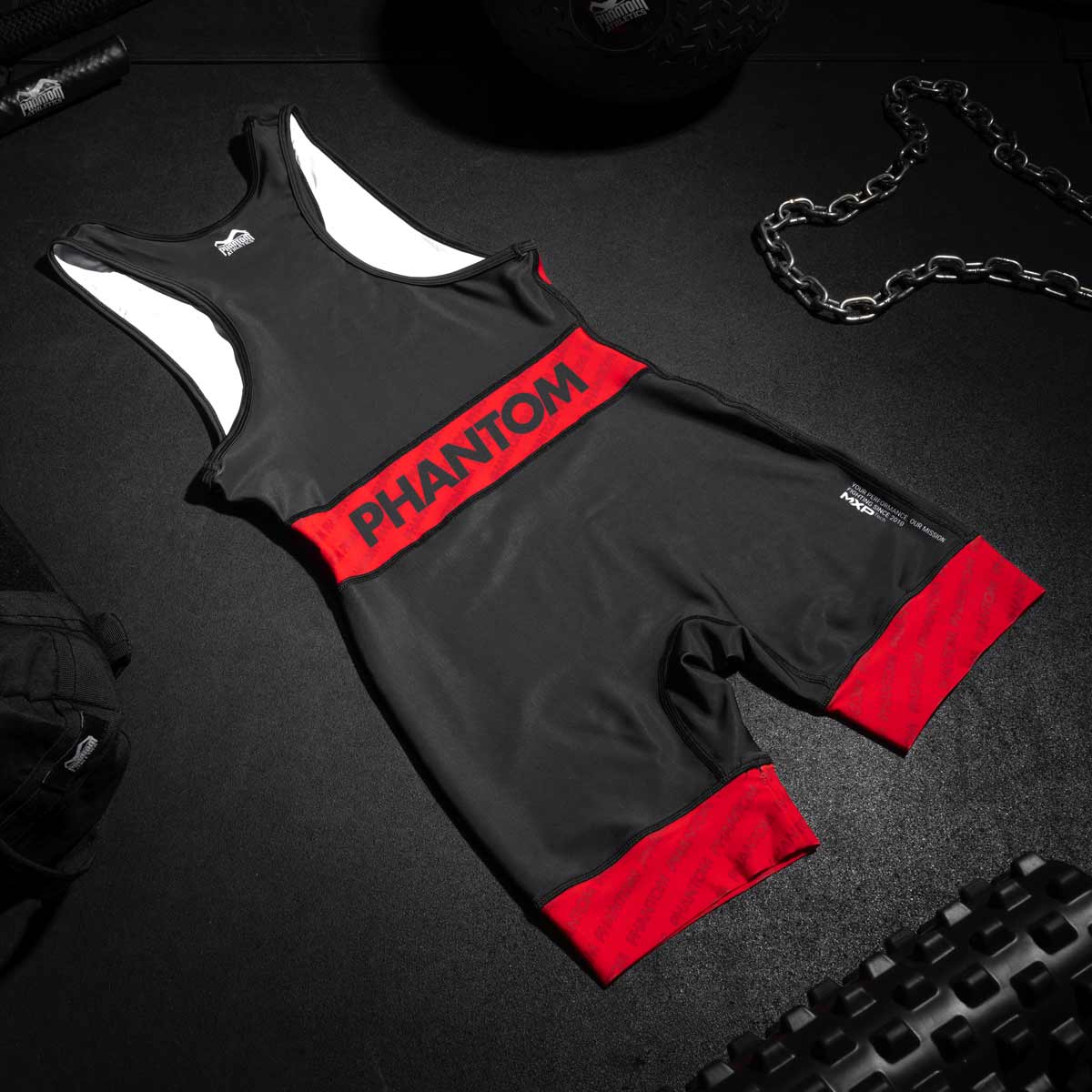 Zápasnické tílko Phantom Athletics Raptor – Červené/Modré